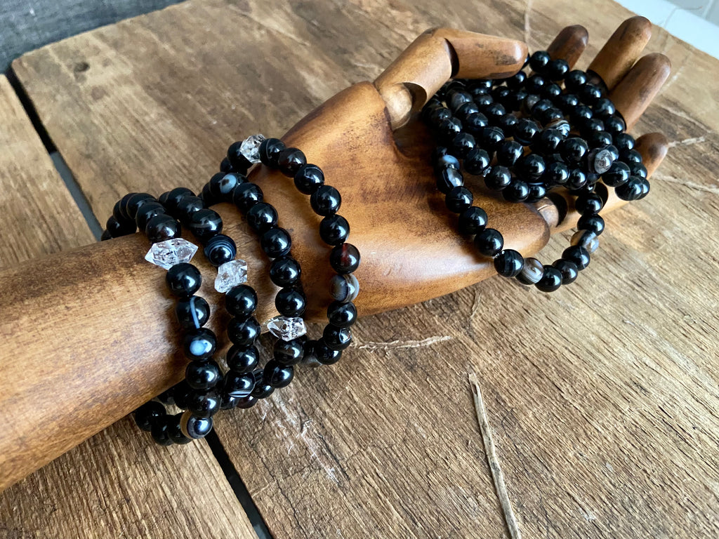 BANDED AGATE BRACELETS