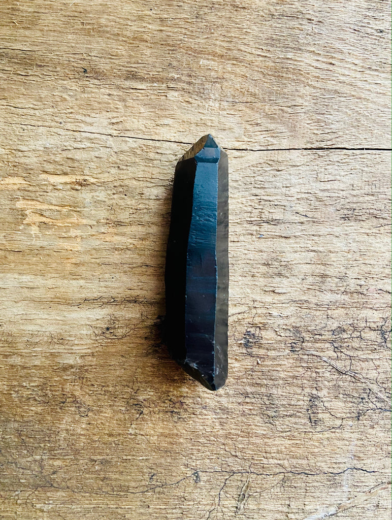 BLACK SMOKEY TIBETAN QUARTZ CRYSTALS