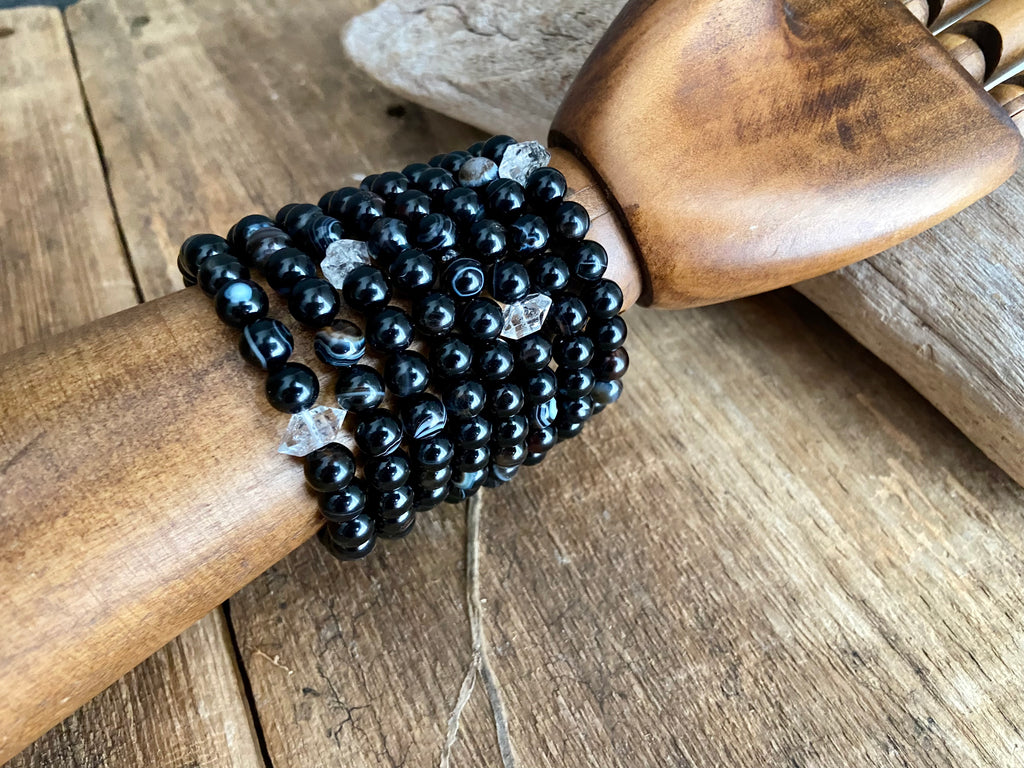 BANDED AGATE BRACELETS