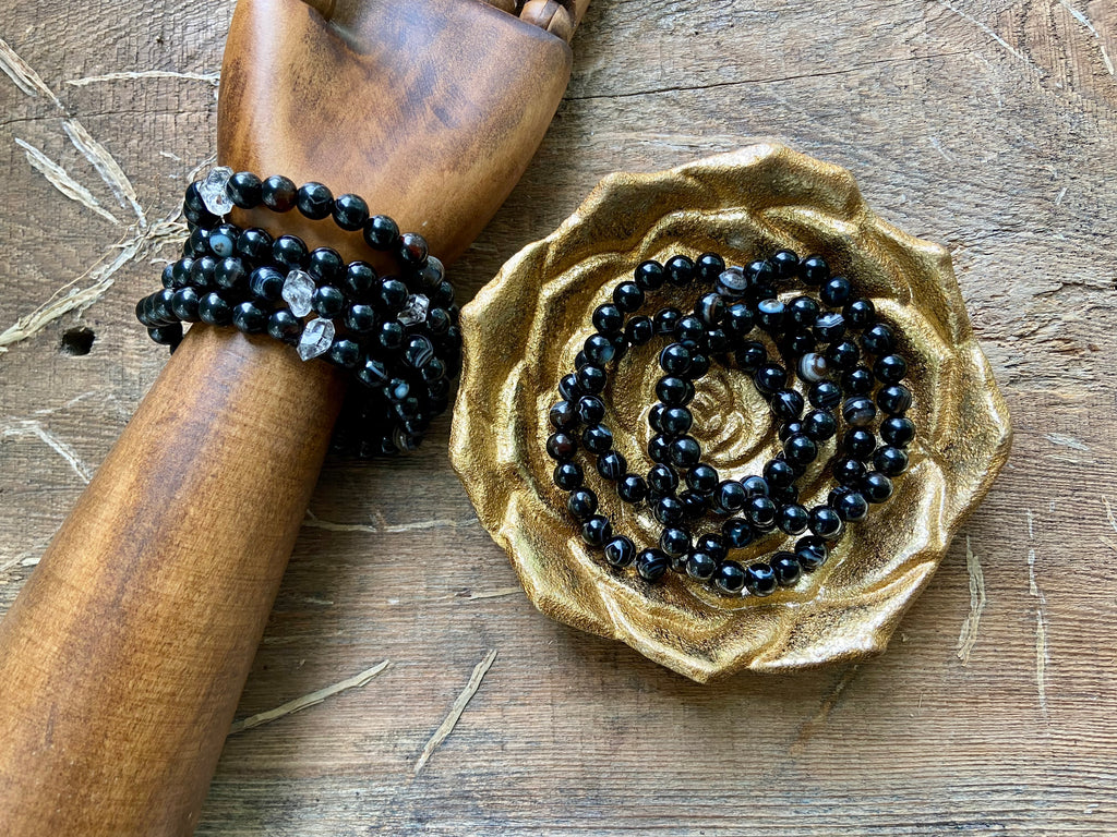 BANDED AGATE BRACELETS