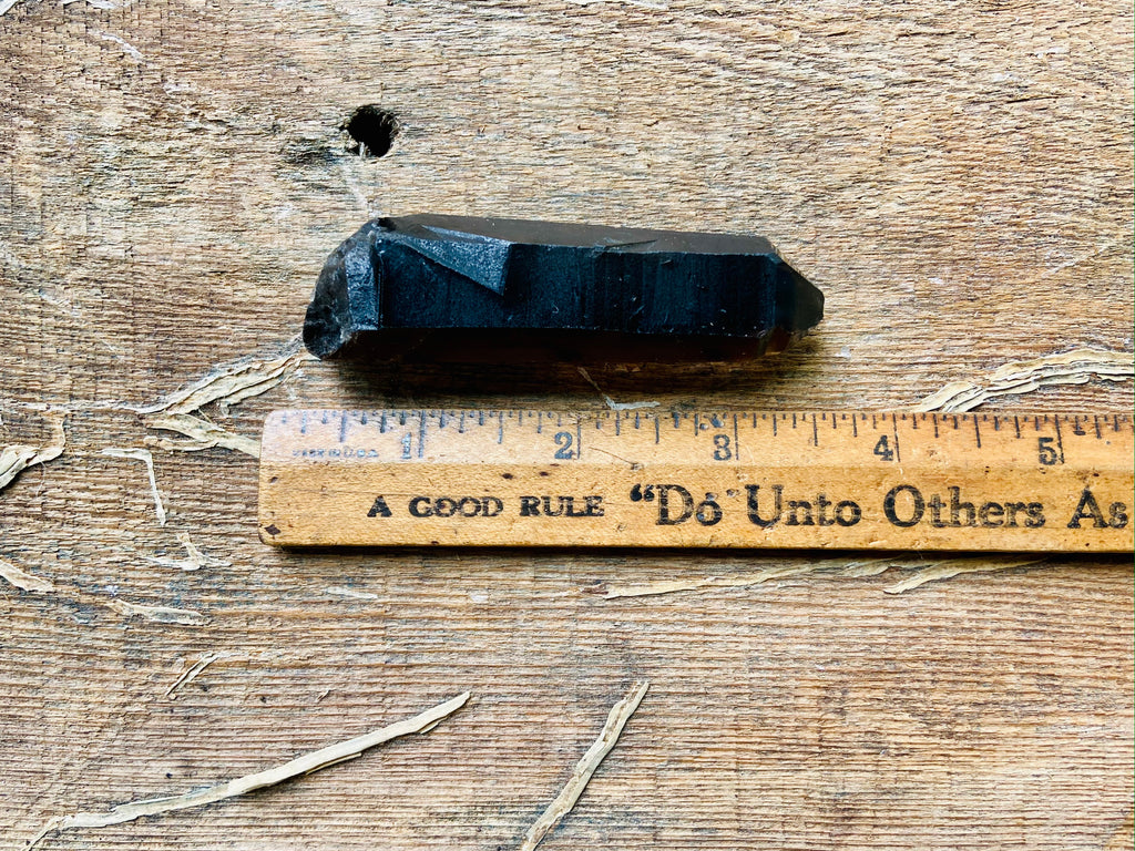 BLACK SMOKEY TIBETAN QUARTZ CRYSTALS