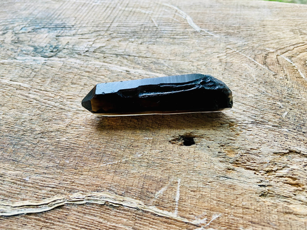 BLACK SMOKEY TIBETAN QUARTZ CRYSTALS