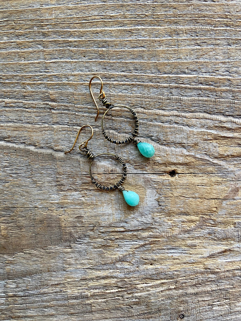 AMAZONITE EARRINGS