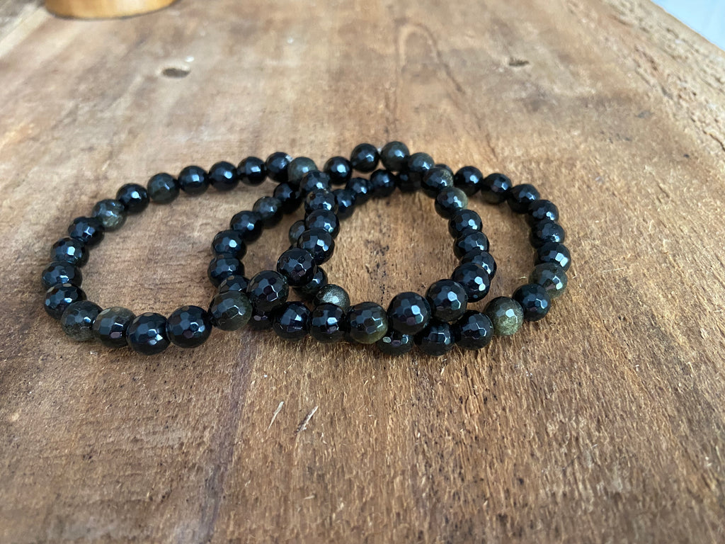 GOLD OBSIDIAN BRACELET