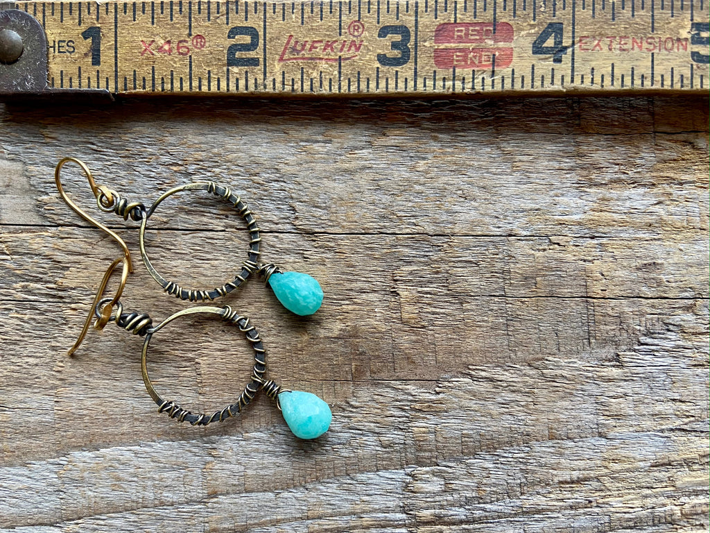 AMAZONITE EARRINGS