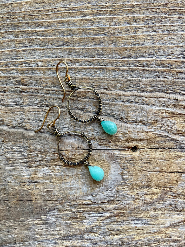 AMAZONITE EARRINGS