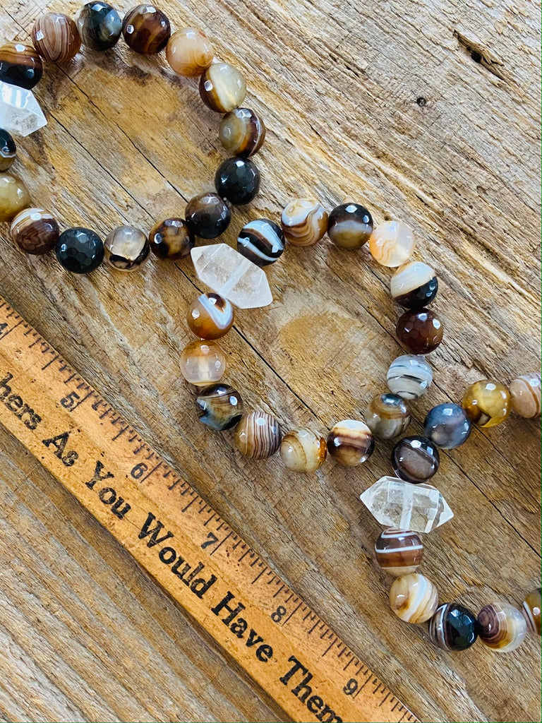 CRYSTAL AGATE BRACELET