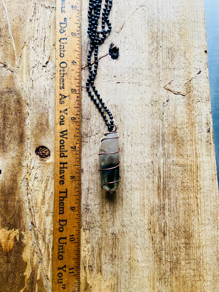 Chlorite in Quartz Necklace