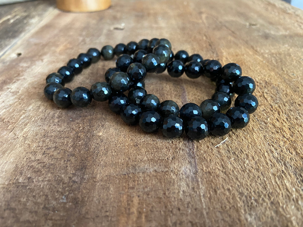 GOLD OBSIDIAN BRACELET
