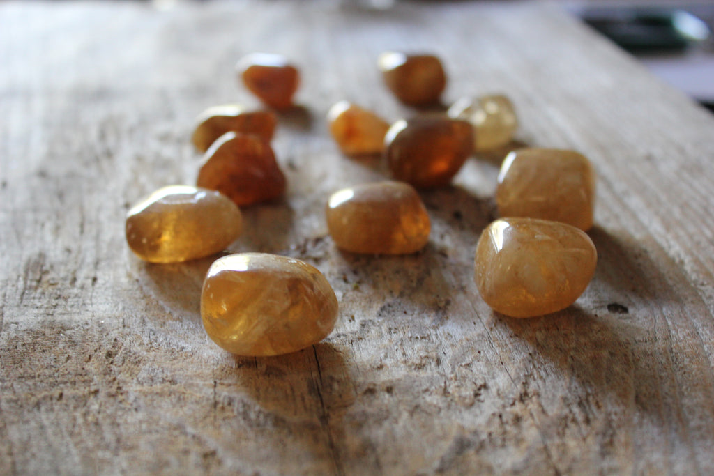 Natural Golden Calcite, Polished Specimens