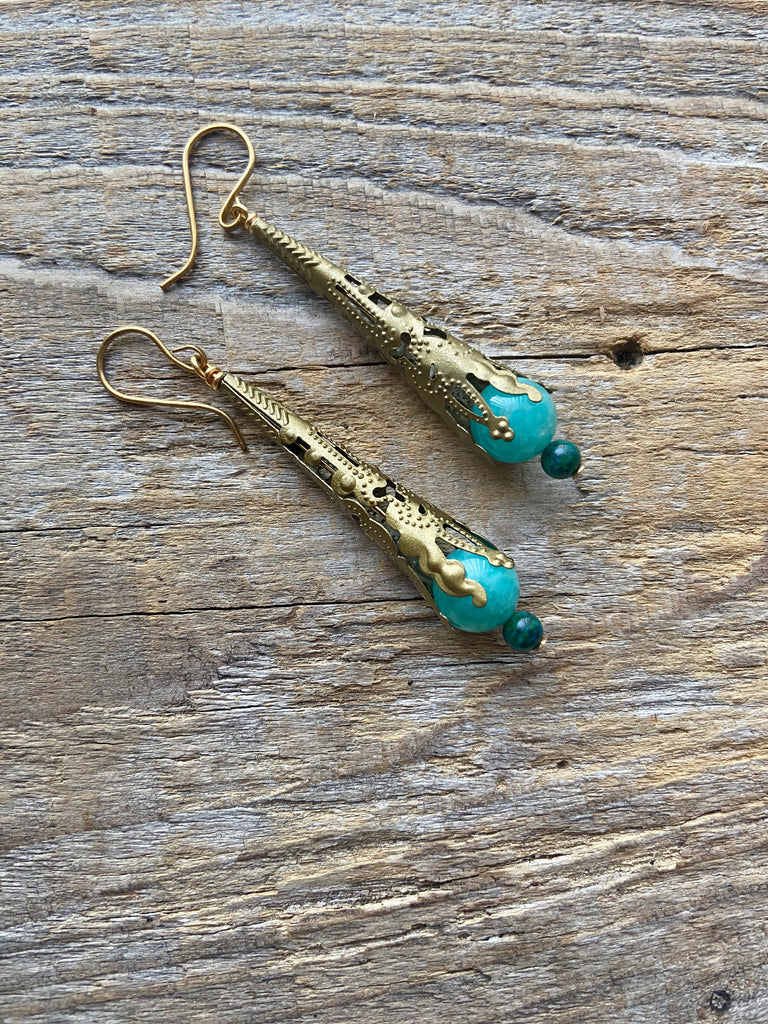 AMAZONITE EARRINGS